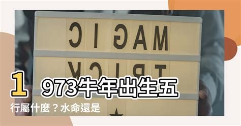 1973年五行屬什麼|1973年五行與人際關係